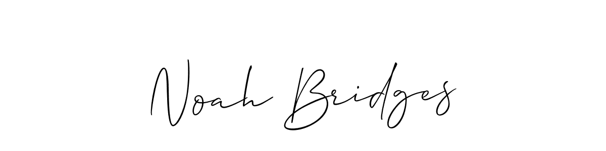 The best way (Allison_Script) to make a short signature is to pick only two or three words in your name. The name Noah Bridges include a total of six letters. For converting this name. Noah Bridges signature style 2 images and pictures png