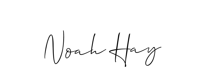 Allison_Script is a professional signature style that is perfect for those who want to add a touch of class to their signature. It is also a great choice for those who want to make their signature more unique. Get Noah Hay name to fancy signature for free. Noah Hay signature style 2 images and pictures png
