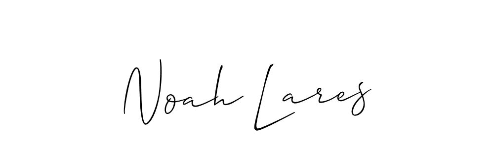 It looks lik you need a new signature style for name Noah Lares. Design unique handwritten (Allison_Script) signature with our free signature maker in just a few clicks. Noah Lares signature style 2 images and pictures png