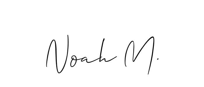 Check out images of Autograph of Noah M. name. Actor Noah M. Signature Style. Allison_Script is a professional sign style online. Noah M. signature style 2 images and pictures png