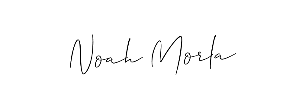 Create a beautiful signature design for name Noah Morla. With this signature (Allison_Script) fonts, you can make a handwritten signature for free. Noah Morla signature style 2 images and pictures png