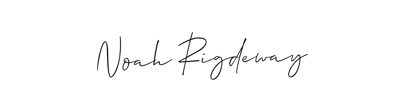 Best and Professional Signature Style for Noah Rigdeway. Allison_Script Best Signature Style Collection. Noah Rigdeway signature style 2 images and pictures png