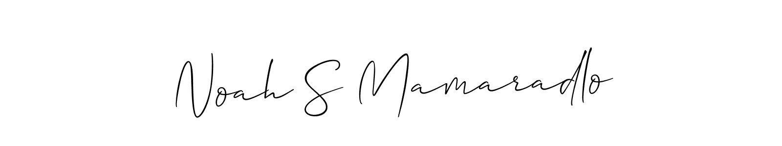 Noah S Mamaradlo stylish signature style. Best Handwritten Sign (Allison_Script) for my name. Handwritten Signature Collection Ideas for my name Noah S Mamaradlo. Noah S Mamaradlo signature style 2 images and pictures png
