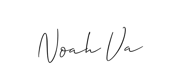 The best way (Allison_Script) to make a short signature is to pick only two or three words in your name. The name Noah Va include a total of six letters. For converting this name. Noah Va signature style 2 images and pictures png