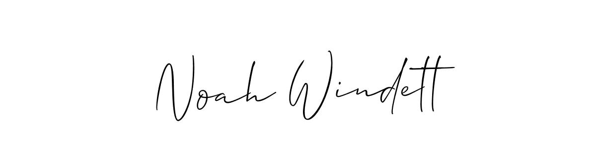 Best and Professional Signature Style for Noah Windett. Allison_Script Best Signature Style Collection. Noah Windett signature style 2 images and pictures png