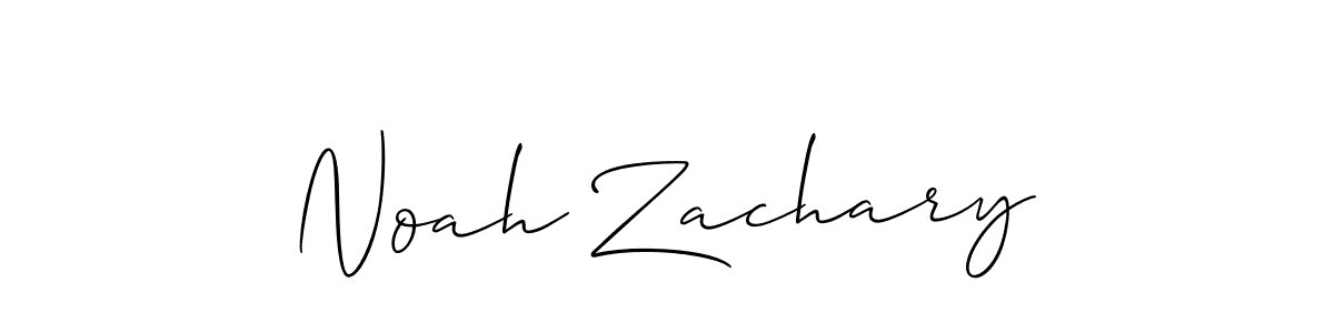Use a signature maker to create a handwritten signature online. With this signature software, you can design (Allison_Script) your own signature for name Noah Zachary. Noah Zachary signature style 2 images and pictures png