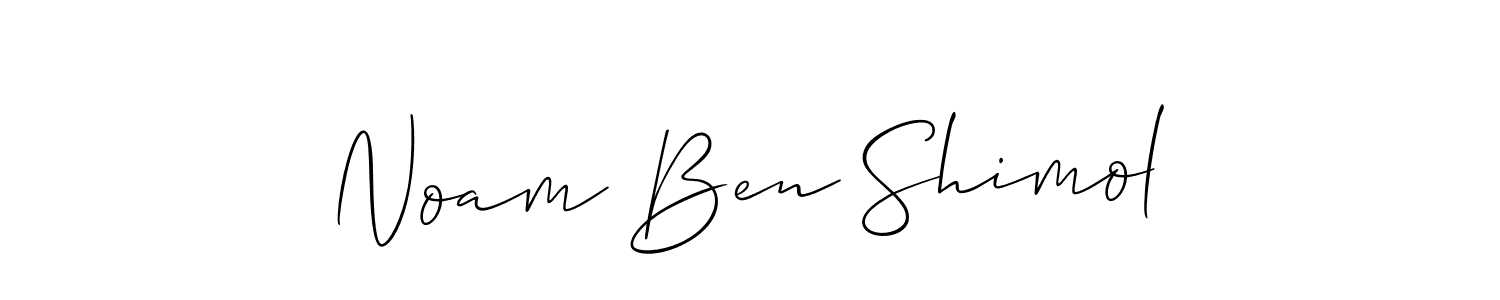 if you are searching for the best signature style for your name Noam Ben Shimol. so please give up your signature search. here we have designed multiple signature styles  using Allison_Script. Noam Ben Shimol signature style 2 images and pictures png