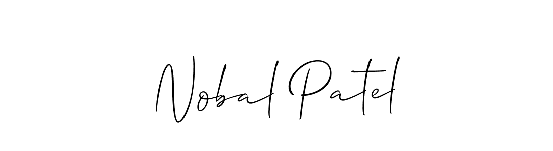 You should practise on your own different ways (Allison_Script) to write your name (Nobal Patel) in signature. don't let someone else do it for you. Nobal Patel signature style 2 images and pictures png