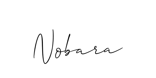 Similarly Allison_Script is the best handwritten signature design. Signature creator online .You can use it as an online autograph creator for name Nobara. Nobara signature style 2 images and pictures png