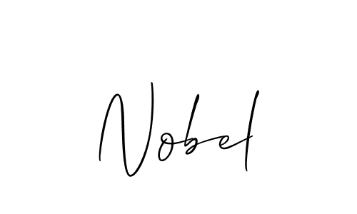 Nobel stylish signature style. Best Handwritten Sign (Allison_Script) for my name. Handwritten Signature Collection Ideas for my name Nobel. Nobel signature style 2 images and pictures png
