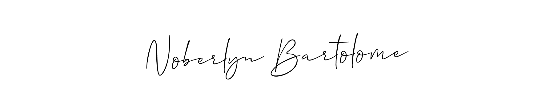 How to make Noberlyn Bartolome signature? Allison_Script is a professional autograph style. Create handwritten signature for Noberlyn Bartolome name. Noberlyn Bartolome signature style 2 images and pictures png