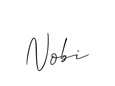 Make a beautiful signature design for name Nobi. Use this online signature maker to create a handwritten signature for free. Nobi signature style 2 images and pictures png