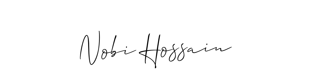 Similarly Allison_Script is the best handwritten signature design. Signature creator online .You can use it as an online autograph creator for name Nobi Hossain. Nobi Hossain signature style 2 images and pictures png