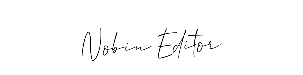 Make a beautiful signature design for name Nobin Editor. Use this online signature maker to create a handwritten signature for free. Nobin Editor signature style 2 images and pictures png