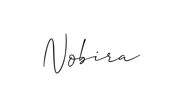 Allison_Script is a professional signature style that is perfect for those who want to add a touch of class to their signature. It is also a great choice for those who want to make their signature more unique. Get Nobira name to fancy signature for free. Nobira signature style 2 images and pictures png