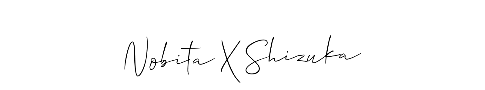 Make a beautiful signature design for name Nobita X Shizuka. Use this online signature maker to create a handwritten signature for free. Nobita X Shizuka signature style 2 images and pictures png