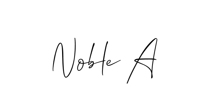 This is the best signature style for the Noble A name. Also you like these signature font (Allison_Script). Mix name signature. Noble A signature style 2 images and pictures png