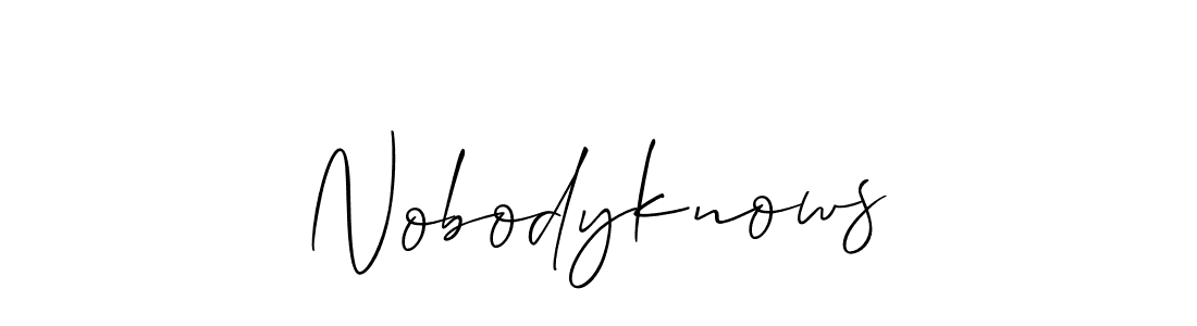 You should practise on your own different ways (Allison_Script) to write your name (Nobodyknows) in signature. don't let someone else do it for you. Nobodyknows signature style 2 images and pictures png