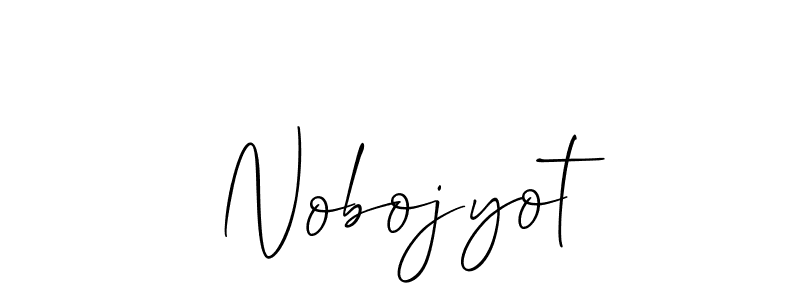 Nobojyot stylish signature style. Best Handwritten Sign (Allison_Script) for my name. Handwritten Signature Collection Ideas for my name Nobojyot. Nobojyot signature style 2 images and pictures png
