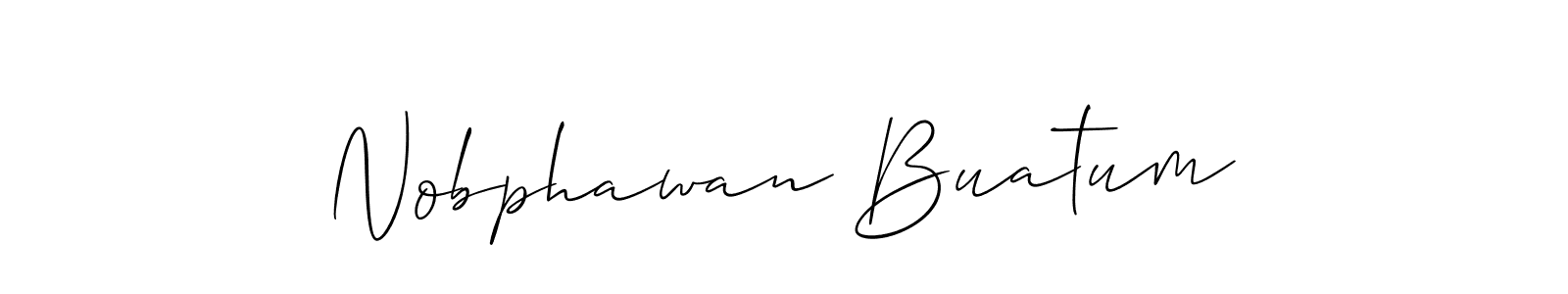 Make a beautiful signature design for name Nobphawan Buatum. Use this online signature maker to create a handwritten signature for free. Nobphawan Buatum signature style 2 images and pictures png