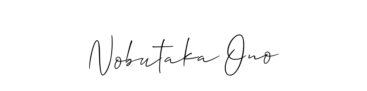 Here are the top 10 professional signature styles for the name Nobutaka Ono. These are the best autograph styles you can use for your name. Nobutaka Ono signature style 2 images and pictures png