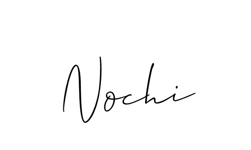 It looks lik you need a new signature style for name Nochi. Design unique handwritten (Allison_Script) signature with our free signature maker in just a few clicks. Nochi signature style 2 images and pictures png
