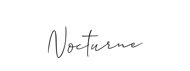 Nocturne stylish signature style. Best Handwritten Sign (Allison_Script) for my name. Handwritten Signature Collection Ideas for my name Nocturne. Nocturne signature style 2 images and pictures png