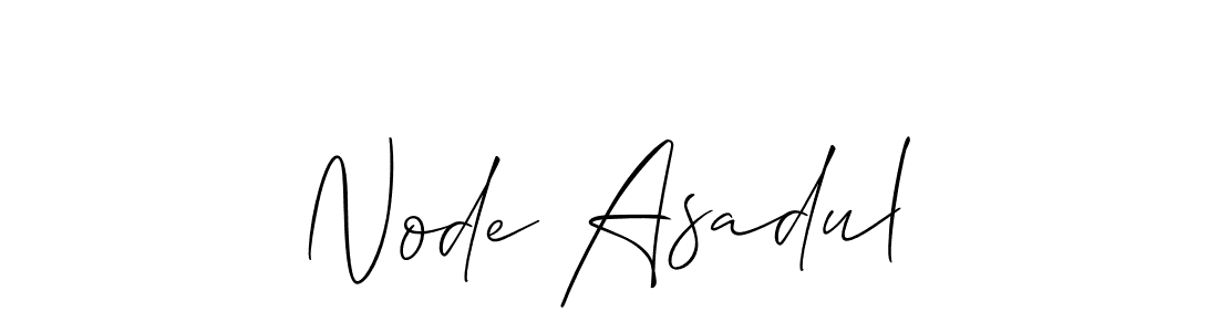 Also we have Node Asadul name is the best signature style. Create professional handwritten signature collection using Allison_Script autograph style. Node Asadul signature style 2 images and pictures png