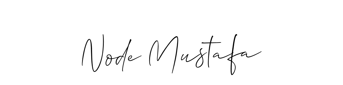 The best way (Allison_Script) to make a short signature is to pick only two or three words in your name. The name Node Mustafa include a total of six letters. For converting this name. Node Mustafa signature style 2 images and pictures png