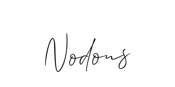 if you are searching for the best signature style for your name Nodons. so please give up your signature search. here we have designed multiple signature styles  using Allison_Script. Nodons signature style 2 images and pictures png