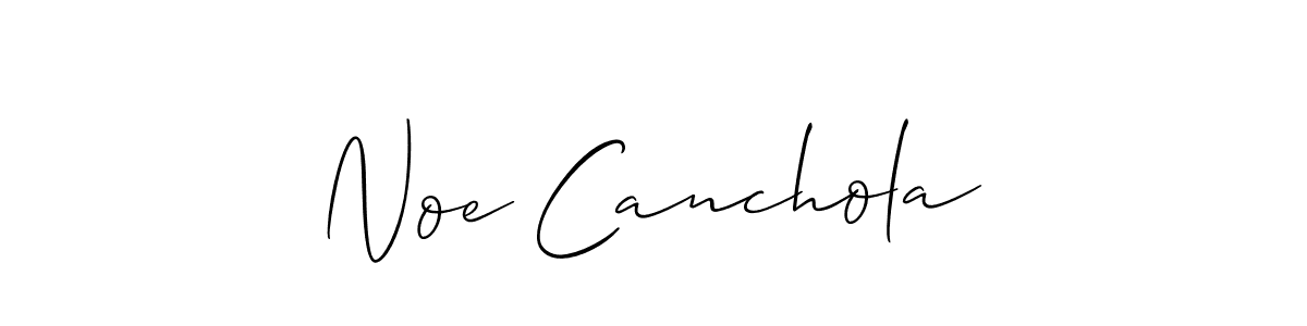 How to Draw Noe Canchola signature style? Allison_Script is a latest design signature styles for name Noe Canchola. Noe Canchola signature style 2 images and pictures png
