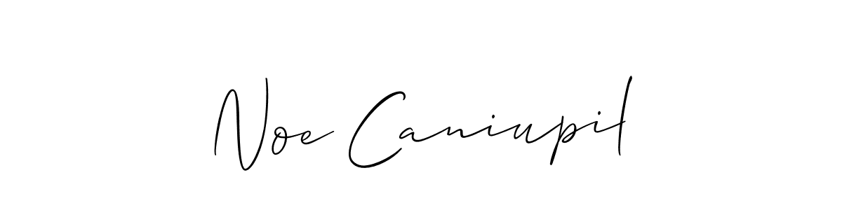 How to make Noe Caniupil signature? Allison_Script is a professional autograph style. Create handwritten signature for Noe Caniupil name. Noe Caniupil signature style 2 images and pictures png