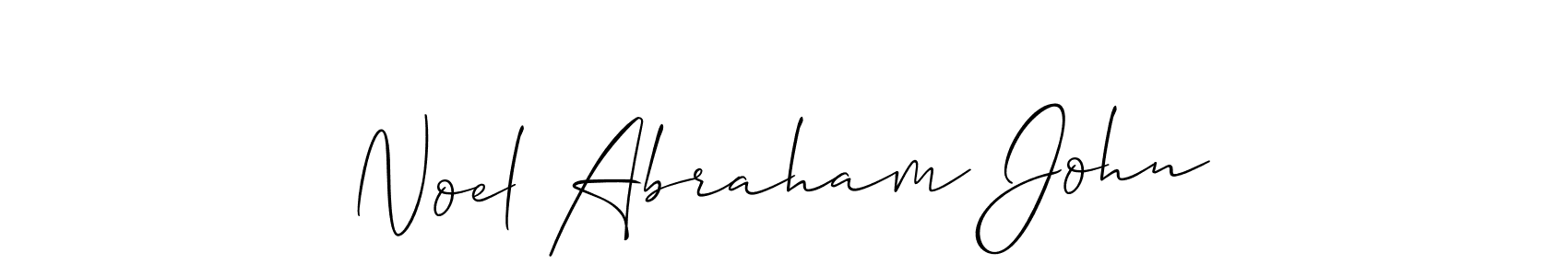 Noel Abraham John stylish signature style. Best Handwritten Sign (Allison_Script) for my name. Handwritten Signature Collection Ideas for my name Noel Abraham John. Noel Abraham John signature style 2 images and pictures png