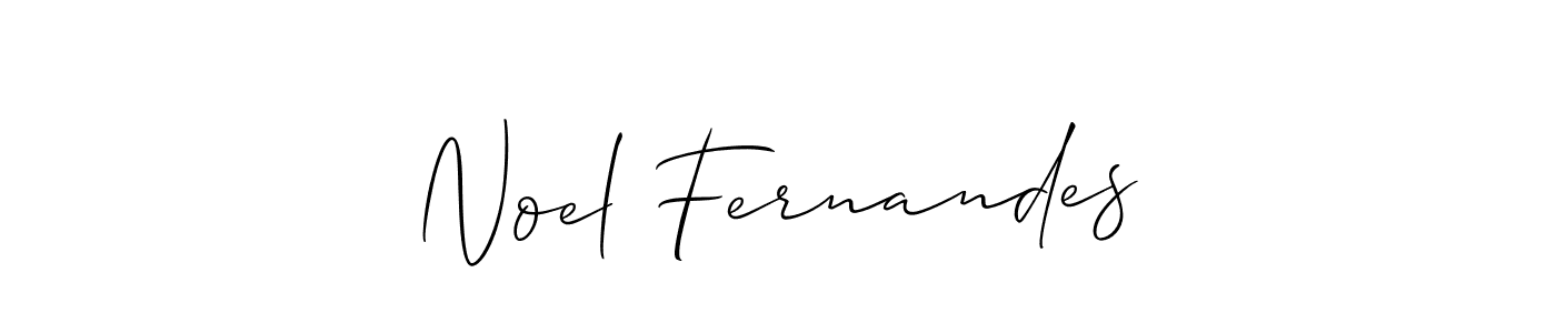 Noel Fernandes stylish signature style. Best Handwritten Sign (Allison_Script) for my name. Handwritten Signature Collection Ideas for my name Noel Fernandes. Noel Fernandes signature style 2 images and pictures png
