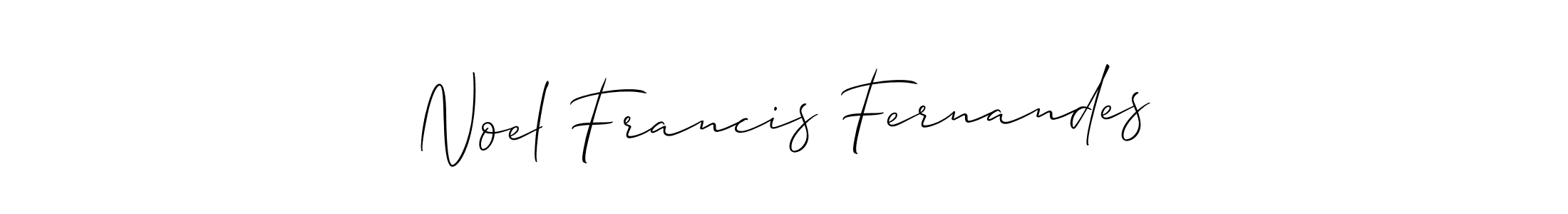 Make a short Noel Francis Fernandes signature style. Manage your documents anywhere anytime using Allison_Script. Create and add eSignatures, submit forms, share and send files easily. Noel Francis Fernandes signature style 2 images and pictures png