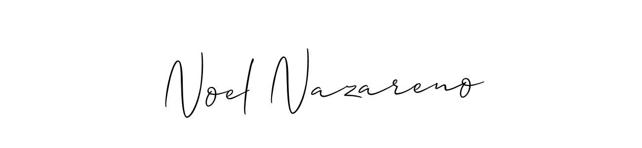 Design your own signature with our free online signature maker. With this signature software, you can create a handwritten (Allison_Script) signature for name Noel Nazareno. Noel Nazareno signature style 2 images and pictures png