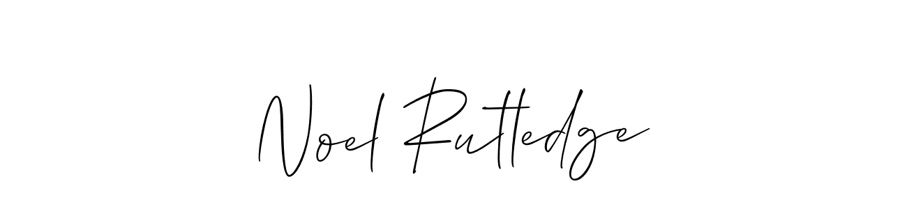 Use a signature maker to create a handwritten signature online. With this signature software, you can design (Allison_Script) your own signature for name Noel Rutledge. Noel Rutledge signature style 2 images and pictures png