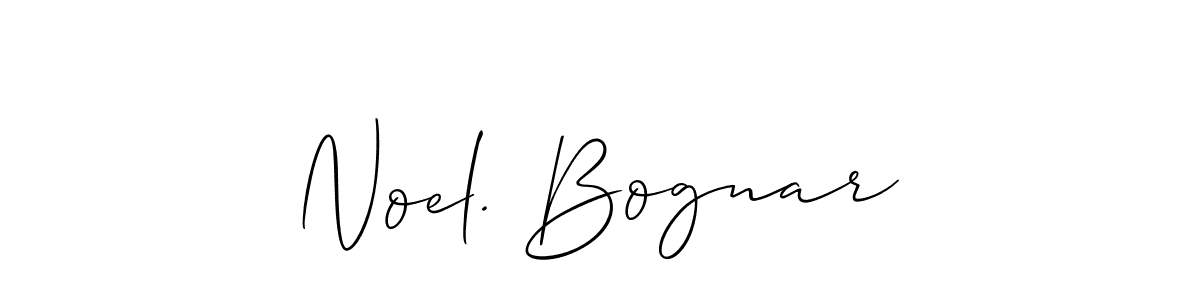 How to make Noel. Bognar signature? Allison_Script is a professional autograph style. Create handwritten signature for Noel. Bognar name. Noel. Bognar signature style 2 images and pictures png