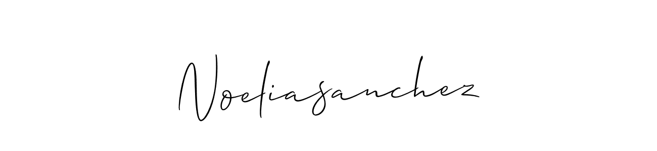 You should practise on your own different ways (Allison_Script) to write your name (Noeliasanchez) in signature. don't let someone else do it for you. Noeliasanchez signature style 2 images and pictures png