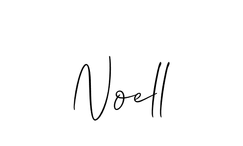Design your own signature with our free online signature maker. With this signature software, you can create a handwritten (Allison_Script) signature for name Noell. Noell signature style 2 images and pictures png