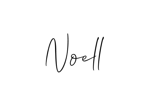 Design your own signature with our free online signature maker. With this signature software, you can create a handwritten (Allison_Script) signature for name Noell. Noell signature style 2 images and pictures png