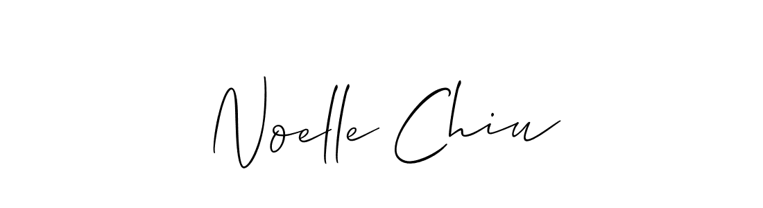 Create a beautiful signature design for name Noelle Chiu. With this signature (Allison_Script) fonts, you can make a handwritten signature for free. Noelle Chiu signature style 2 images and pictures png