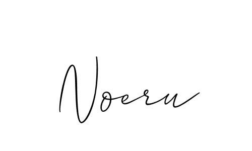 Create a beautiful signature design for name Noeru. With this signature (Allison_Script) fonts, you can make a handwritten signature for free. Noeru signature style 2 images and pictures png