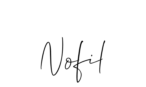 How to Draw Nofil signature style? Allison_Script is a latest design signature styles for name Nofil. Nofil signature style 2 images and pictures png