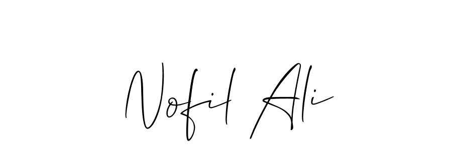 Make a short Nofil Ali signature style. Manage your documents anywhere anytime using Allison_Script. Create and add eSignatures, submit forms, share and send files easily. Nofil Ali signature style 2 images and pictures png
