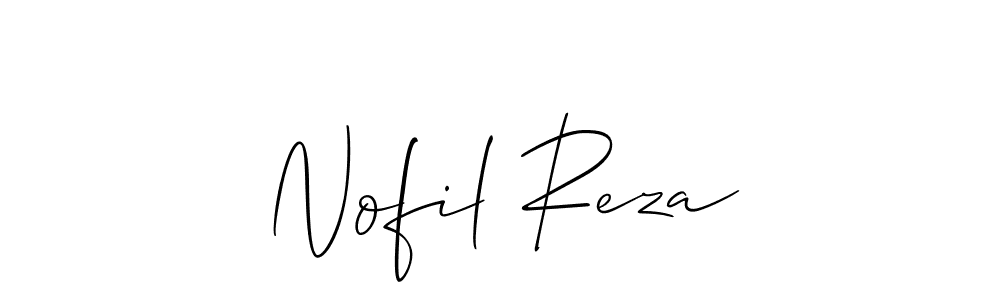 Also we have Nofil Reza name is the best signature style. Create professional handwritten signature collection using Allison_Script autograph style. Nofil Reza signature style 2 images and pictures png