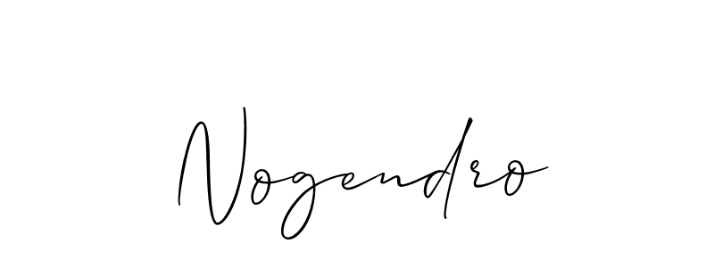 Create a beautiful signature design for name Nogendro. With this signature (Allison_Script) fonts, you can make a handwritten signature for free. Nogendro signature style 2 images and pictures png