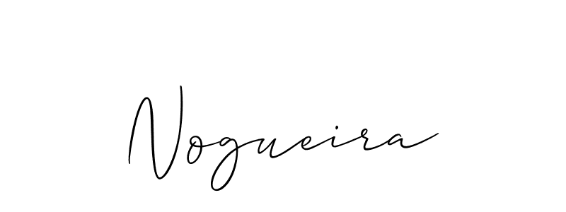 Create a beautiful signature design for name Nogueira. With this signature (Allison_Script) fonts, you can make a handwritten signature for free. Nogueira signature style 2 images and pictures png