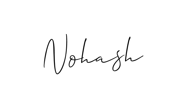 The best way (Allison_Script) to make a short signature is to pick only two or three words in your name. The name Nohash include a total of six letters. For converting this name. Nohash signature style 2 images and pictures png