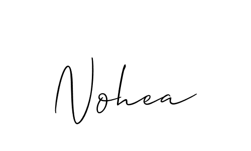 It looks lik you need a new signature style for name Nohea. Design unique handwritten (Allison_Script) signature with our free signature maker in just a few clicks. Nohea signature style 2 images and pictures png